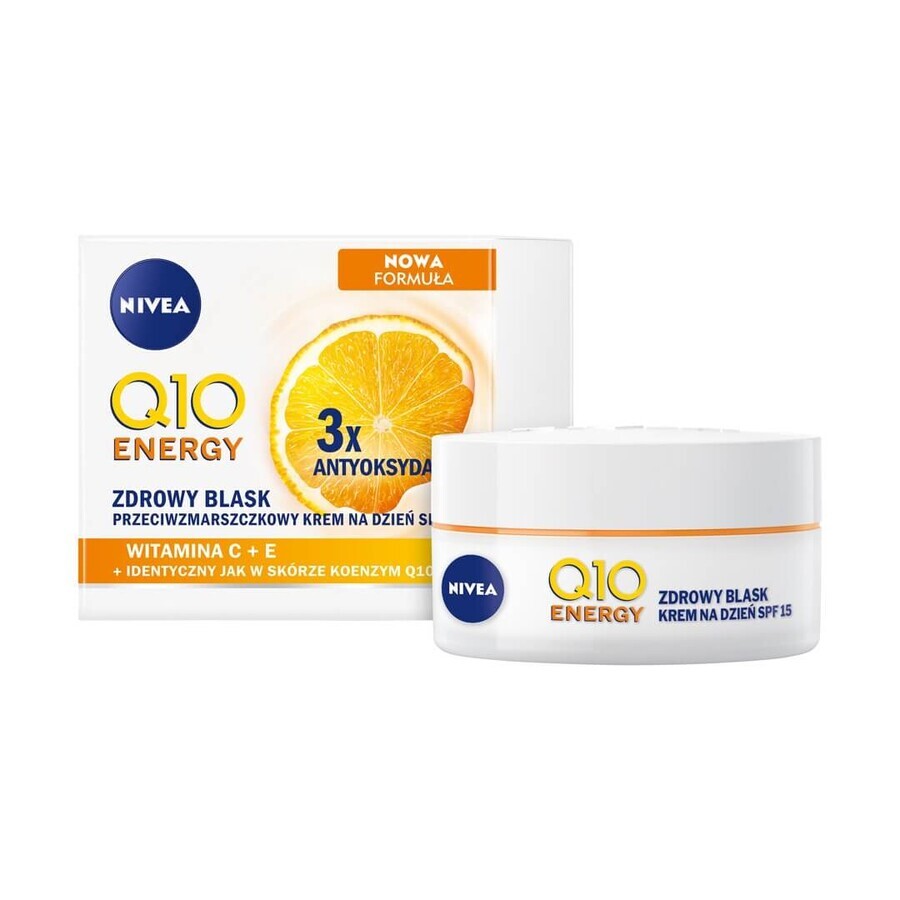 Nivea Q10 Plus C Rejuvenated + Pena Energy Skin Anti-Falten Tagescreme SPF15, 50ml