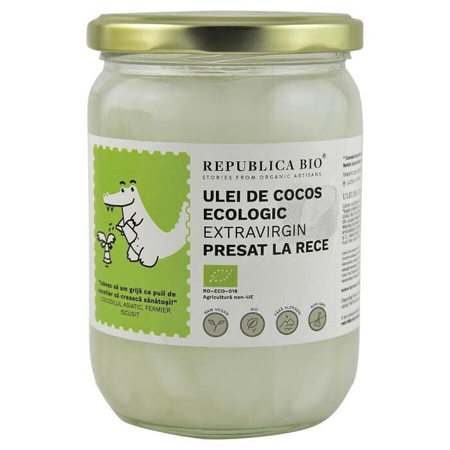 Natives Kokosnussöl extra, kaltgepresst, 500 ml, Republica Bio
