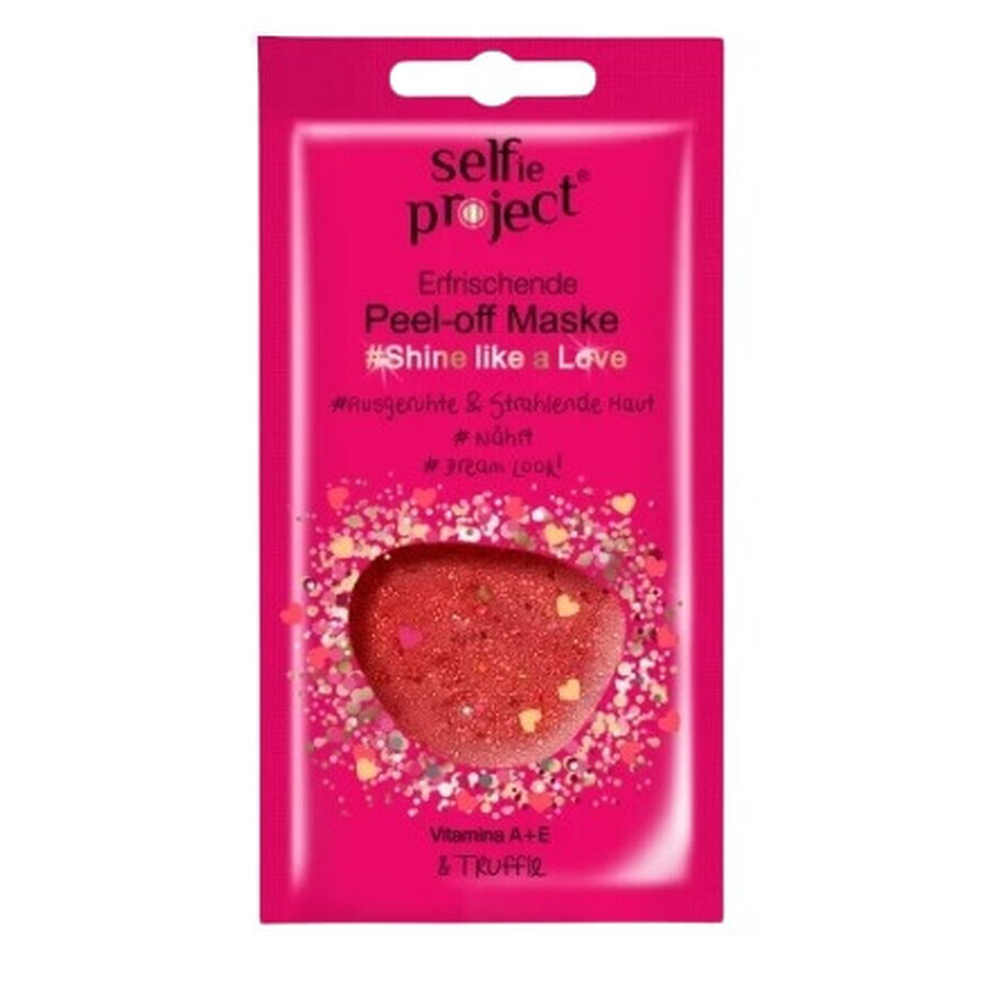 Selfie Project, Glow Like a Love, leuchtende Peel-off-Maske, 12 ml