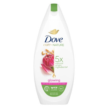 Dove Cuidado por la Naturaleza el Ducha Resplandor, 225ml