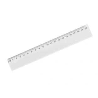 Regla de plástico 20 cm
