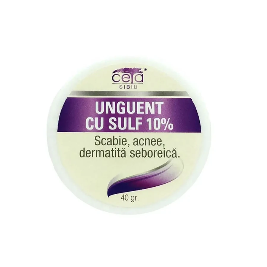 Schwefel Salbe 10%, 40 g, Ceta Sibiu