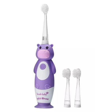 Brush-Baby, brosse à dents sonique pour enfants 0-10 ans Hippo, 1 pc