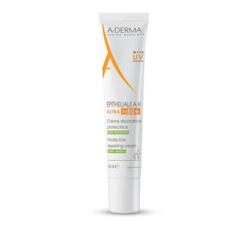 A-Derma A.H Ultra SPF 50+ Cremă reparatoare de protecție, 40 ml