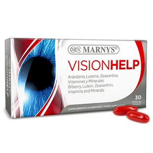 Visionhelp with Lutein + Zeaxanthin + Beta-Carotene, 30 capsules, Marnys