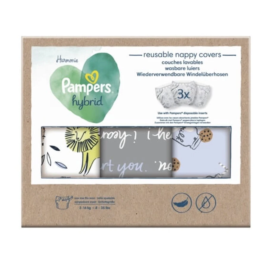 Pampers, Harmonie, Pañales híbridos, 3 pcs