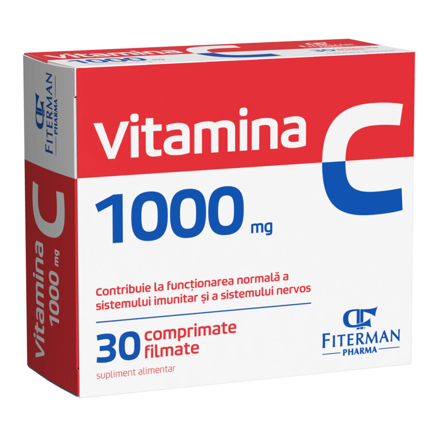 Vitamin C 1000 mg, 30 Filmtabletten, Fiterman