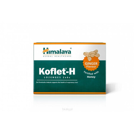 Himalaya Koflet-H ginger flavor 12 pills