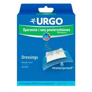Urgo, Quemaduras y heridas superficiales Apósito impermeable, 4 piezas - ¡Larga duración!