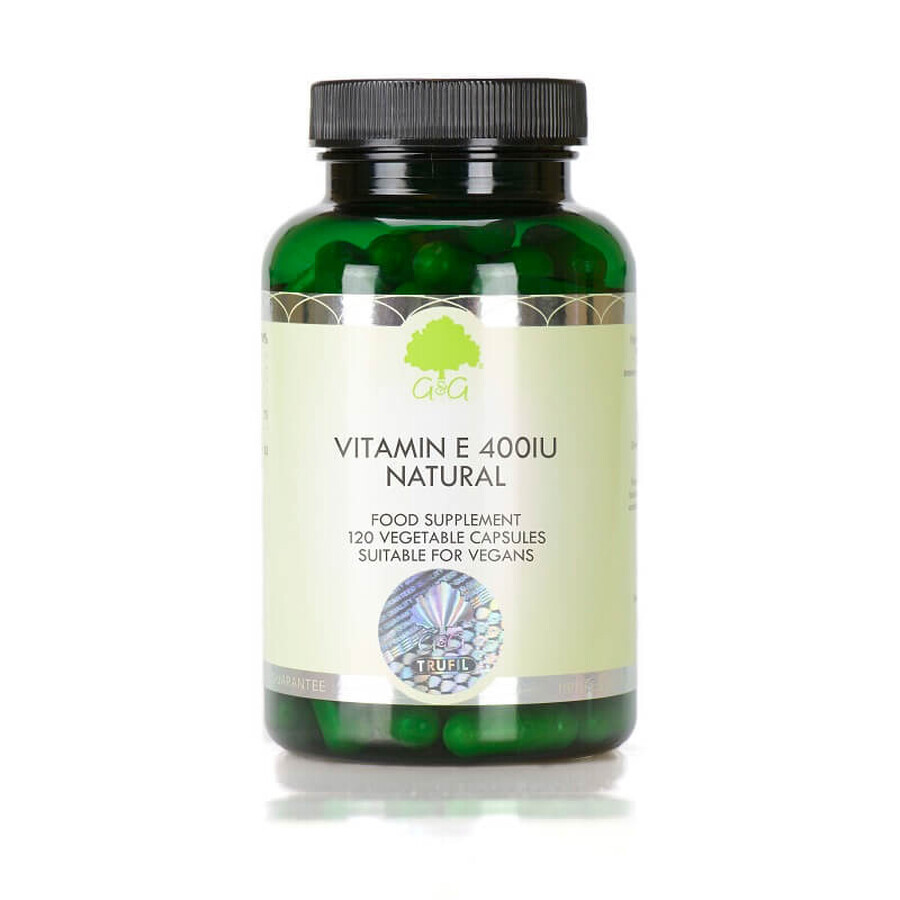 Vitamina E 400UI (Natural D-alfa), 120 capsule, G&G