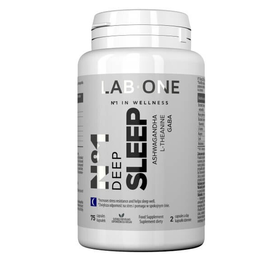 Lab One N°1 Deep Sleep, favorisce il sonno e la rigenerazione, 75 capsule