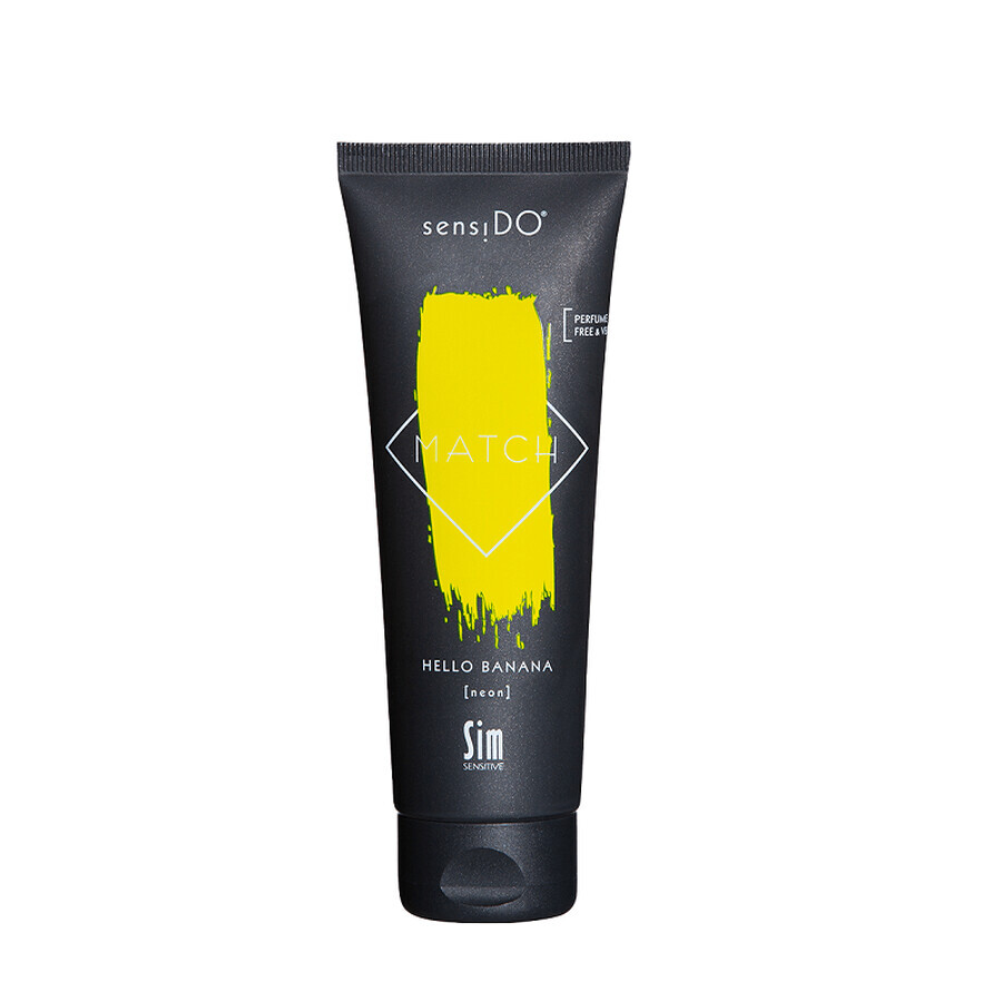 Vopsea directa intensa Hello Banana neon SensiDo Match, 125 ml, Sim Sensitive