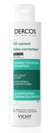 Vichy Dercos Oil Correct Normalisierendes Shampoo f&#252;r fettiges Haar und Kopfhaut, 200 ml