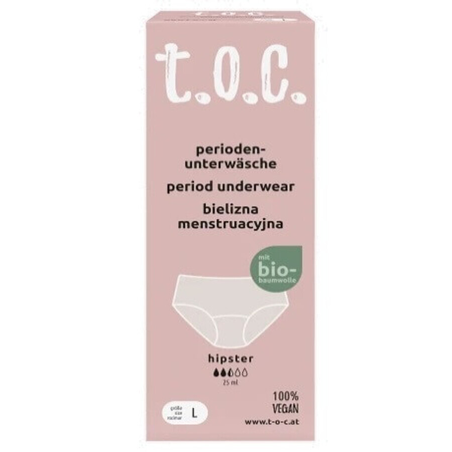 T.O.C., Hipster, Menstruationsunterwäsche, L, 1 Stück