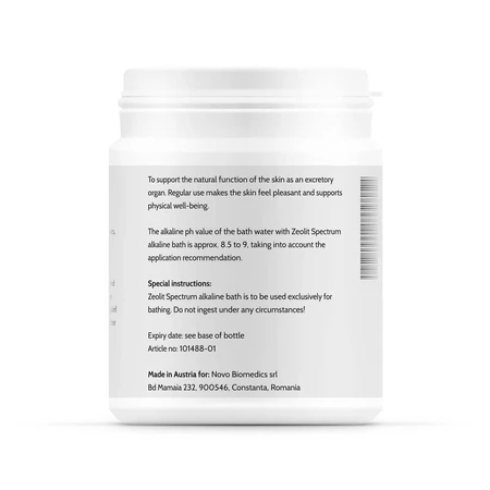 Zeolit Spectrum sare de baie alcalina, 360 g, Novo Biomedics