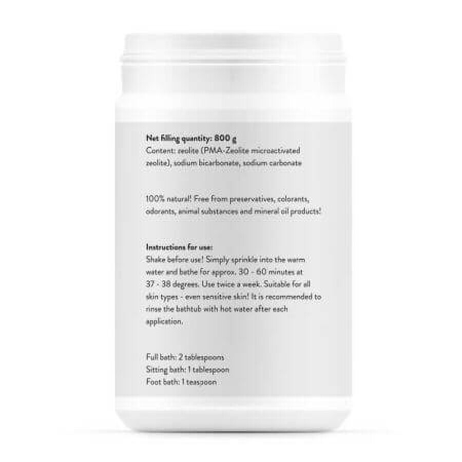 Zeolith Spectrum basisches Badesalz, 800 g, Novo Biomedics