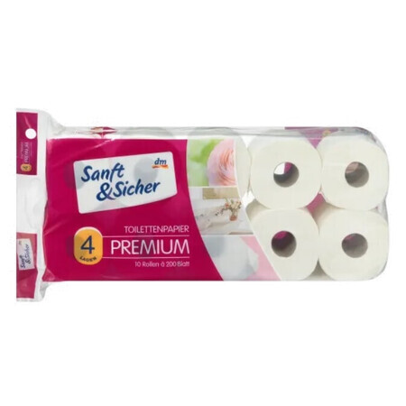 Sanft amp; Sicher Premium toilet paper, 10 rolls