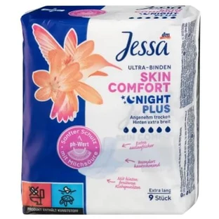 Jessa, Skin Comfort Night Plus, Höschen, 9 Stück