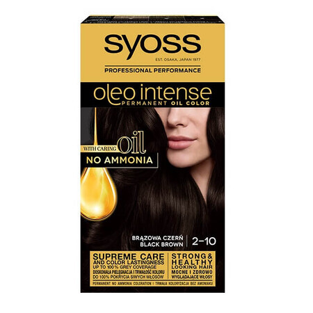 Syoss Oleo Colore Intenso per Capelli Nero Betulla 2-10