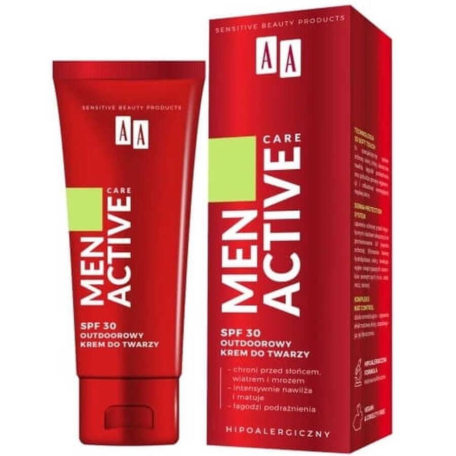 AA Men Active Gesichtscreme SPF 30, 50 ml