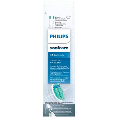 Philips HX6012/07, ProResults Zahnbürstenkappen, weiß, 2 Stück