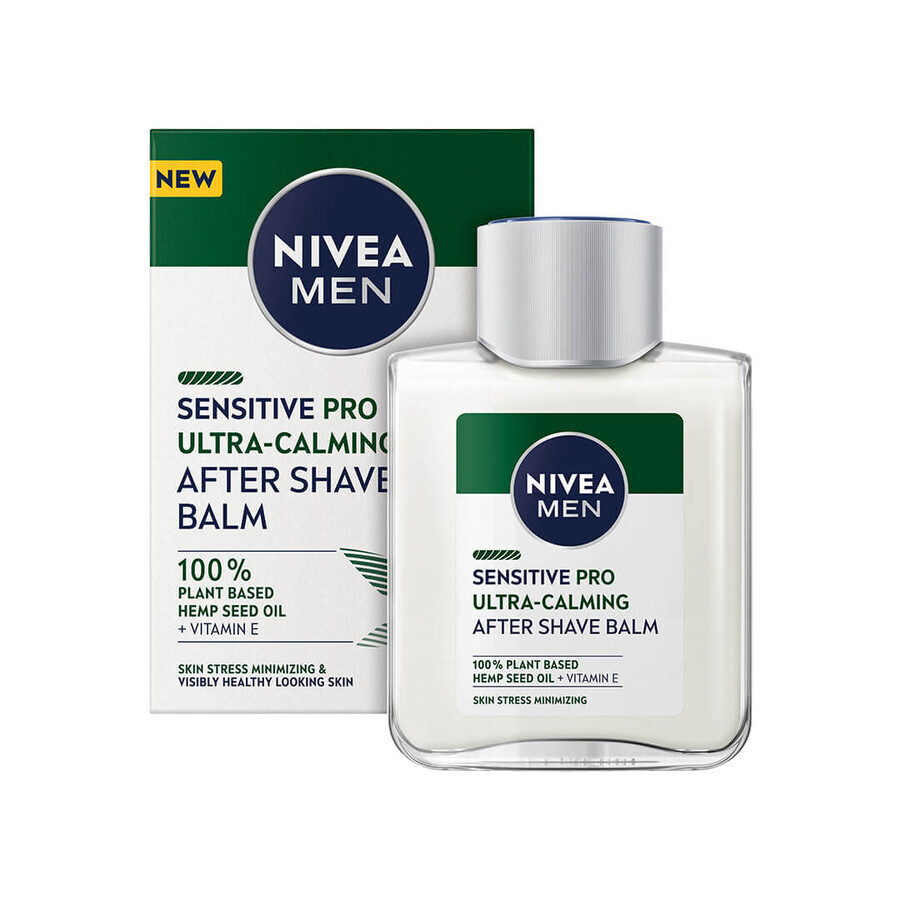 Nivea Men Sensitive Pro Ultra-Calming Aftershave Balsam mit Hanfsamenöl, 100ml