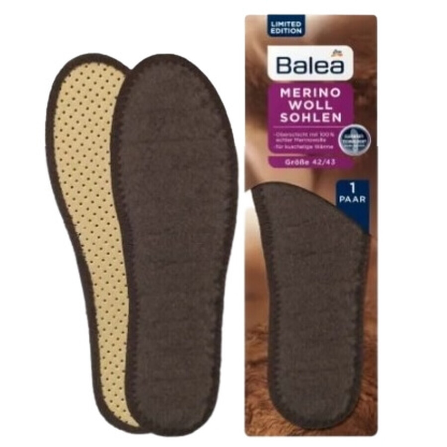 Balea, inlegzool voor schoenen, 42/43, 1 paar