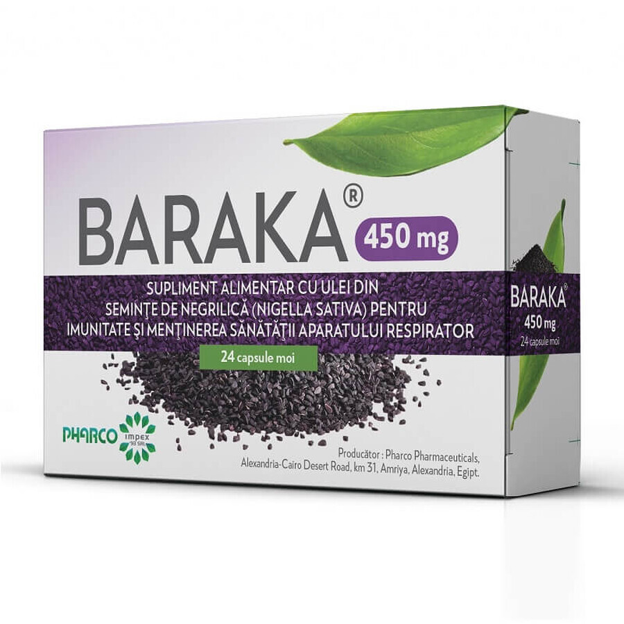 Baraka, 450 mg, 24 Weichkapseln, Pharco Bewertungen