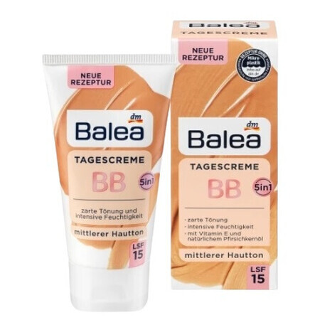 Balea, BB Cream LSF15, mittlerer Farbton, 50 ml