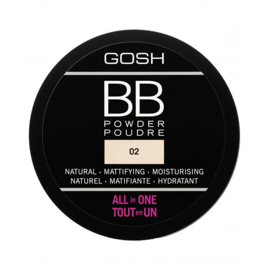 Gosh BB Powder All in One pressed powder 02 Sand, 6.5g