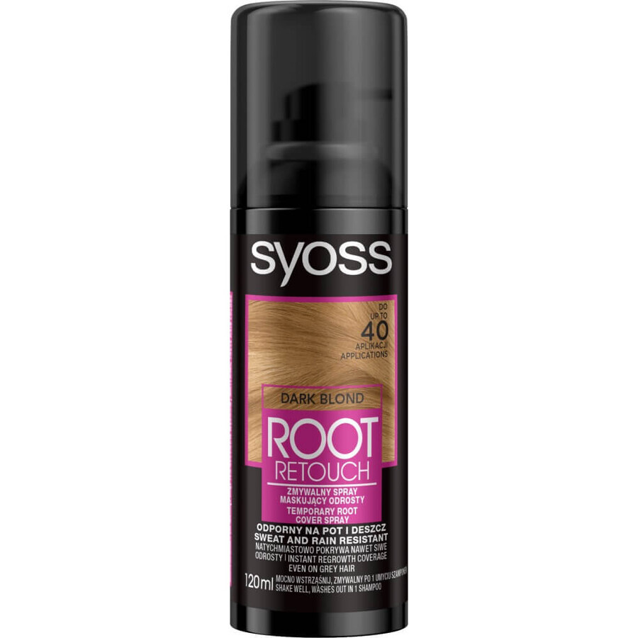 Syoss Root Retouch Spray Enmascarador de Decoloraciones Rubio Oscuro 120ml