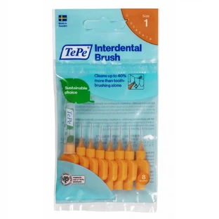 TePe Original Zahnbürsten 0,45 mm Orange, 8 Stück.