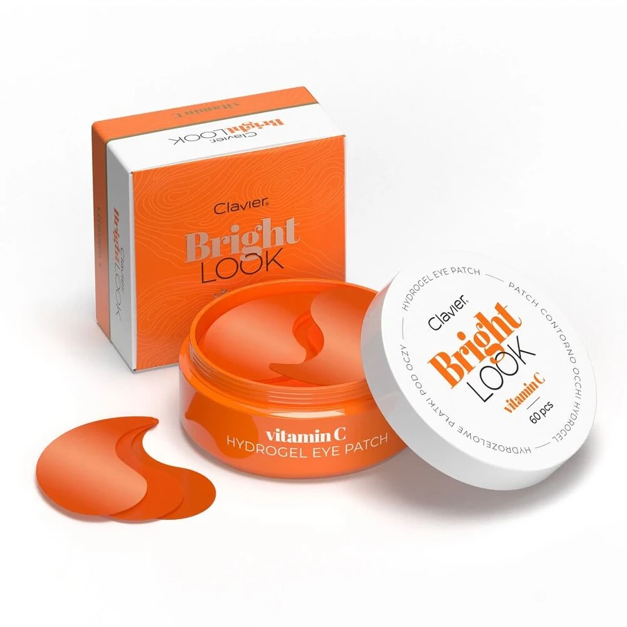 Clavier Bright Look Hydroel Vitamine C oogpleisters, 60 stuks