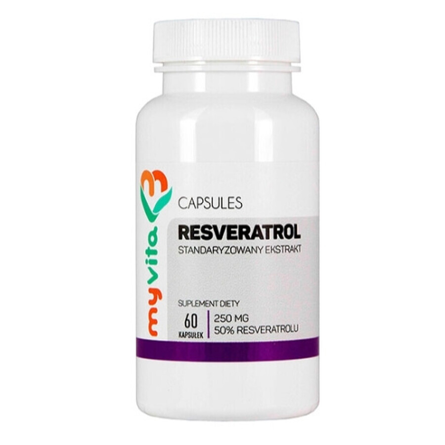 MyVita, Resveratrol, 60 Kapseln