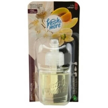 Fresh amp; More, Air Freshener Cartridge, White Flower amp; Melon, Vanilla, 19 ml