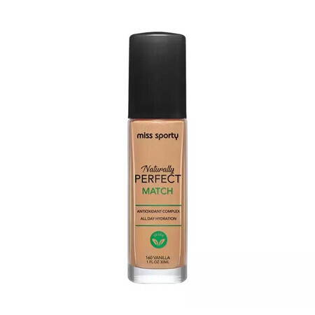 Miss Sporty Naturally Perfect Match Feuchtigkeitsspendende Foundation 160 Vanille, 30ml