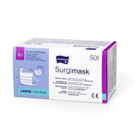 Surgimask Medizinische Masken Typ IIR neopac, 50 Stück - Lange haltbar!