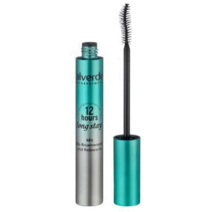 Alverde Eyelash Mascara for lashes with staying power up to 12 hours, black 10, 9 ml