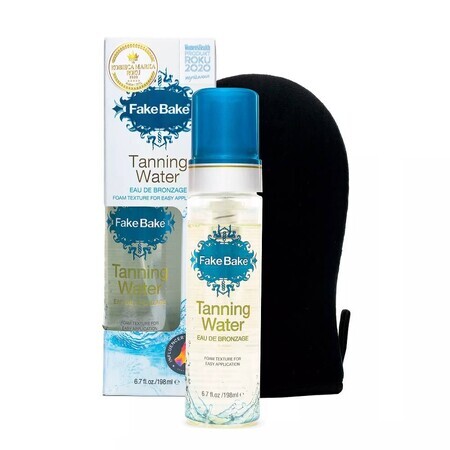 Fake Bake Wasser schäumender Selbstbräuner, 198ml + Handschuh