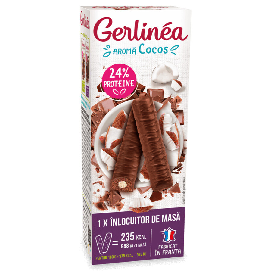 Batoane de ciocolata cu cocos, 62g, Gerlinea