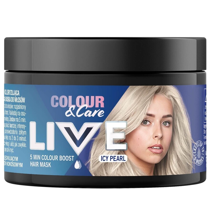 Schwarzkopf Live Farbe amp; Pflege 5 Minute Färbung Wachs Maske Icy Pearl, 150ml