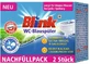 Blink Toiletteneinsatz, blau, 2 Stück