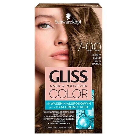 Schwarzkopf Gliss Color Colore a cera con acido ialuronico Biondo scuro 7-00