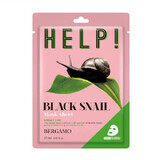 Bergamo Help face mask with black snail, 25ml