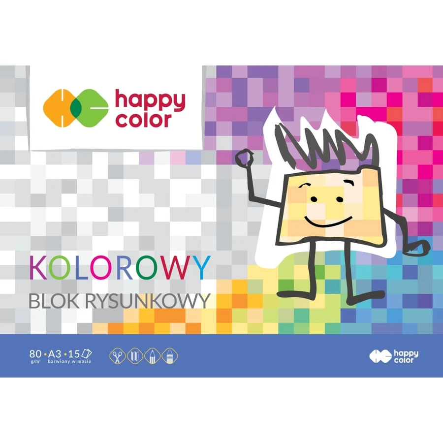 Happy Color Bloc de dibujo, color A3, 15 hojas