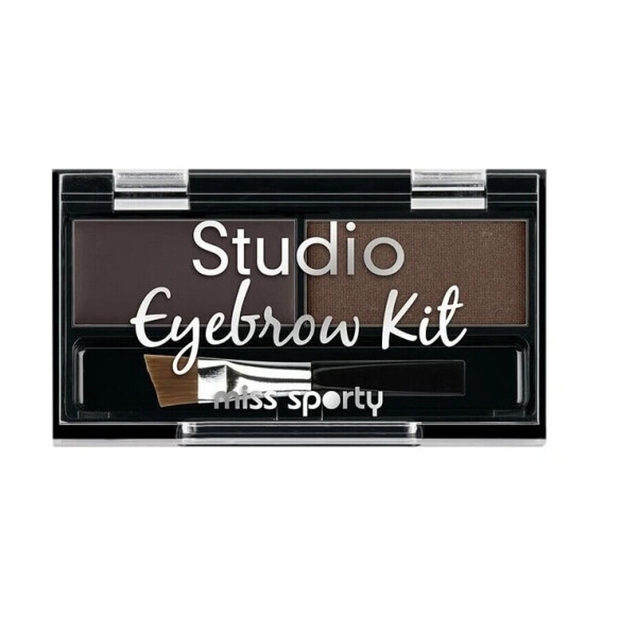 Miss Sporty Studio Kit Cejas Paleta Maquillaje Cejas 001 Marrón Medio, 1.1g