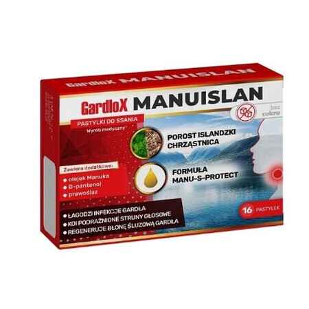 Gardlox Manuislan zuckerfrei, 16 Tabletten - Long Life!