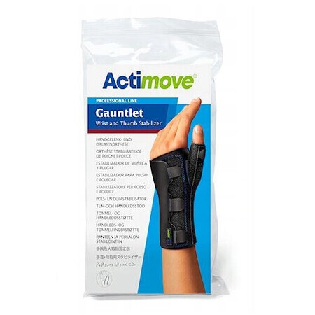 Actimove Handgelenk- und Daumenstabilisierungsbandage Schwarz Größe XL - Langlebig!