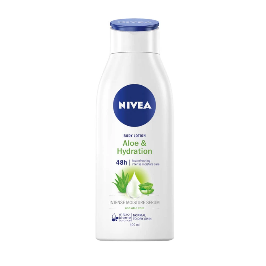 Nivea agodzcy Lozione corpo idratante e all'aloe, 400ml