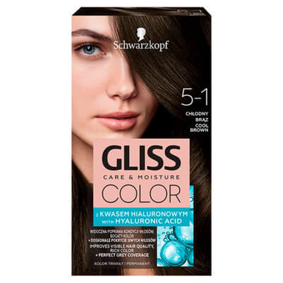 Schwarzkopf Gliss Color Wax Colour avec acide hyaluronique Chodny Brz 5-1